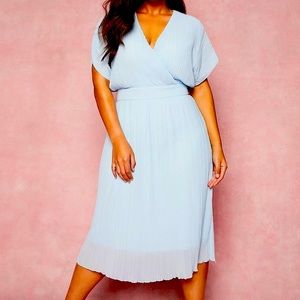 Midi wrap dress